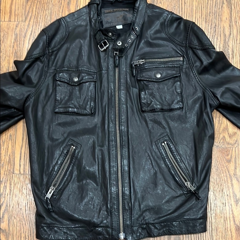 Men's Black Leather Jacket